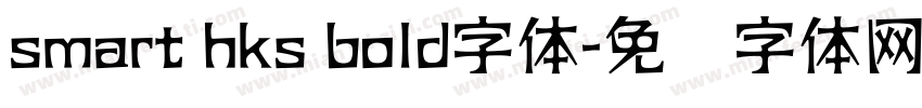 smart hks bold字体字体转换